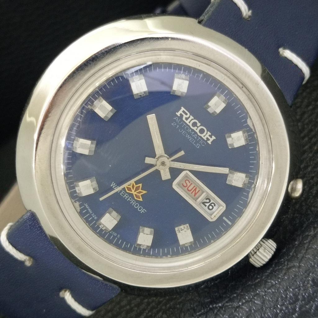 

РЕДКИЕ ВИНТАЖНЫЕ АВТОМАТИЧЕСКИЕ ЧАСЫ RICOH R31 ЯПОНИЯ МУЖСКИЕ ОРИГИНАЛЬНЫЙ ЦИФЕРБЛАТ a703537-1 R213d-a703537