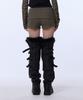 GILAARCHIVE 4-Button Knit Shorts_Khaki