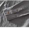 Chinese Retro Style Cotton Linen Tshirt for Men Summer Long Sleeve Top Daily Casual Stand Collar Pullover Men T-shirt 4XL
