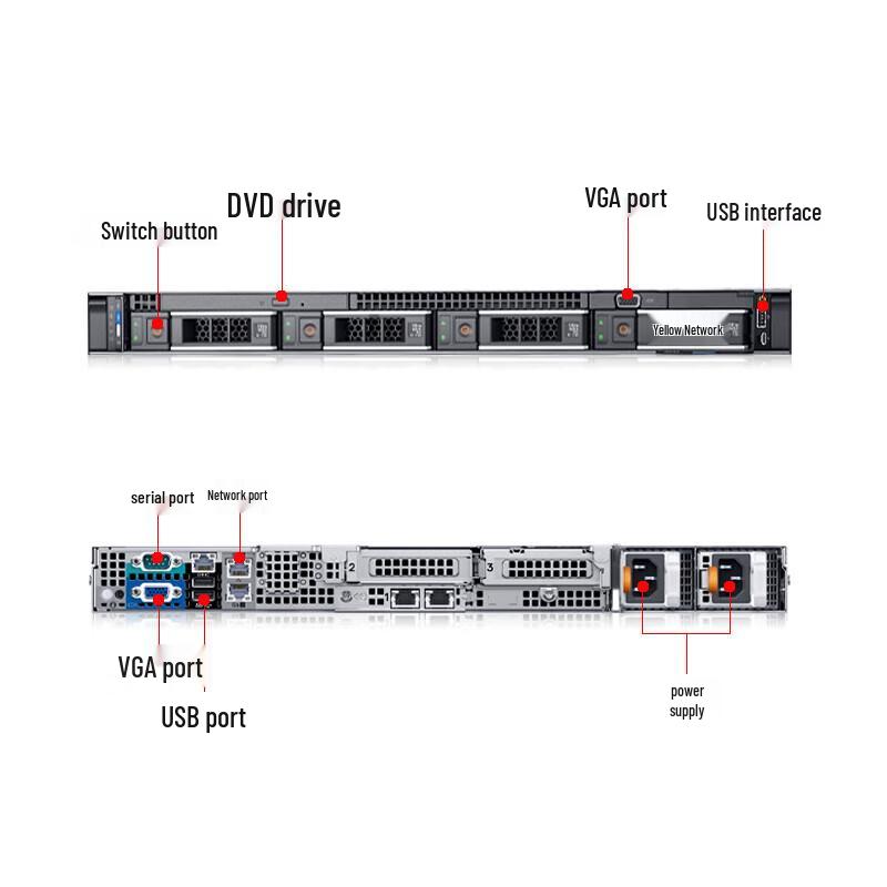Dell PowerEdge R350 1U Rack Server (CN version)