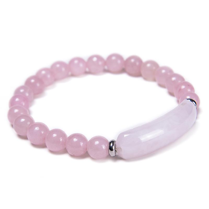 JYL TS Bracelet Ladies Fashionable Minimalist Boosts Elegance & Joy pink crystal желто-зеленый