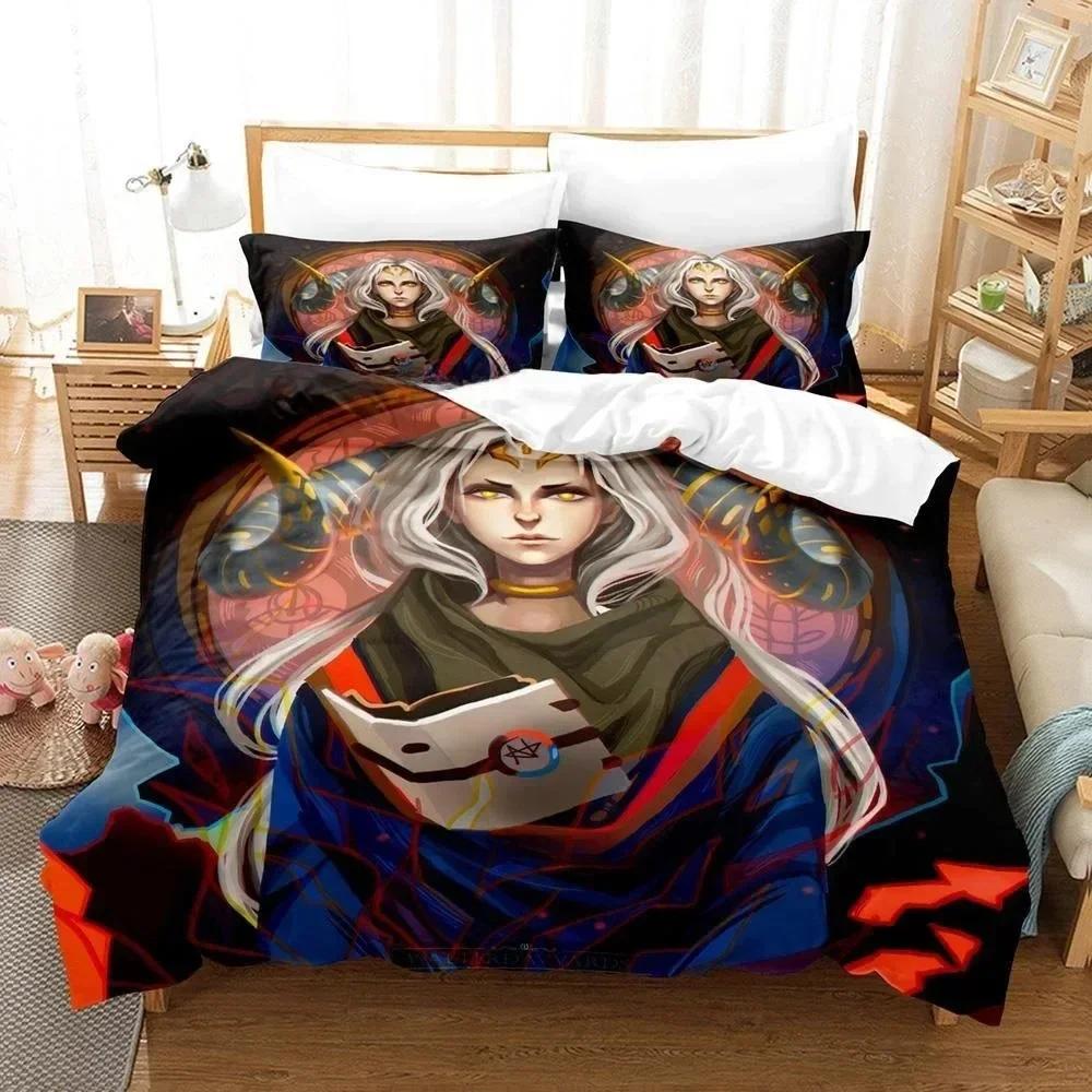 

Comforter New 3D Printing Game Pyre Bedding Set Single Twin Full Queen King Size Bed Set Adult Kid Bedroom s Home Textiles Comforter (quilt)-EU Single(135*200cm)3pcs