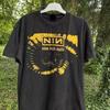 Camiseta de Algodón de Manga Corta Negra de la Banda Nine inch Nails Unisex S-5XL