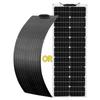 Flexible Solar Panel 50 Watt 12 Volt Monocrystalline Semi-Flexible Bendable 50W 100W Off-Grid Charger Marine RV Cabin Van Car 4