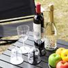 Detachable Stem Wine Cup for Outdoor Travel Wine Glasses Collapsible Wine Glass Shatterproof Clear Champagne Glasses
