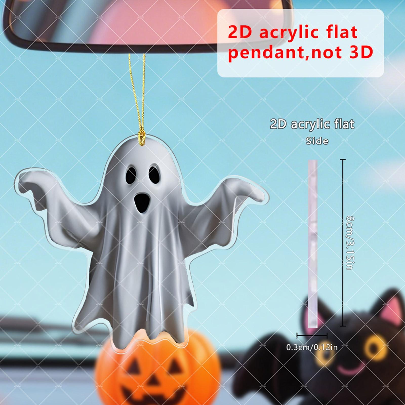 

Light-Transparent Hanging Ornaments - Plastic 2D Flat Ornaments - Single Sided 3.9 Inch Christmas Decorations For Walls And Doors One Size