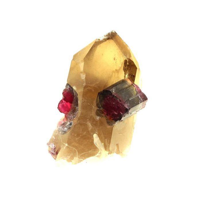 Pierres et Minéraux. Quartz + Tourmaline. 807.0 ct. Pederneira mine, Minas Gerais, Bresil.