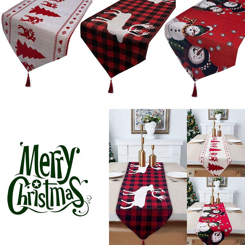 Festliche Stickerei 71" Weihnachts-Tischläufer Langlebige Weihnachts-Heimdekoration