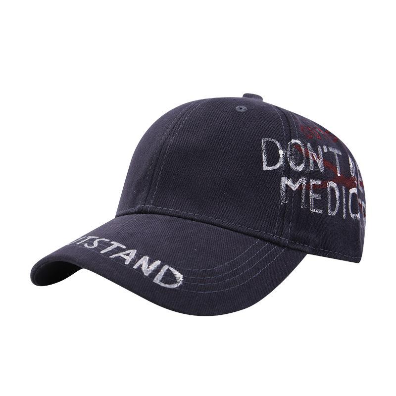 XXL Big Size Letters Washed Vintage Baseball Caps Men/Women Adjustable Wide Brim Cotton Golf Hat Oversize Extra Large Size Hats