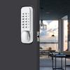 Zinc Alloy Silver Anti-Theft Digital Push Button Mechanical Password Lock Home Hotel Entry Main Gate Polished Finish Code Lock