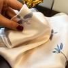 Spring Fashion Jasmine Silk Scarf Women's Versatile Elegant High-end Mulberry Silk Scarf 11 Plain Crepe Satin Small Square Scarf