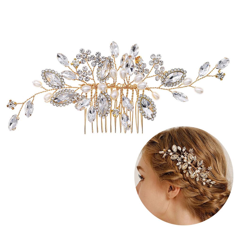 

Wedding Bridal Hair Comb Rhinestone Hair Jewelry Gift Vintage Hair Accessories for Women