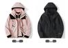 Unisex 3-in-1 Waterproof Windbreaker Jacket, Detachable Fleece-Lined Set, Thickened for Mountaineering, Couple Style