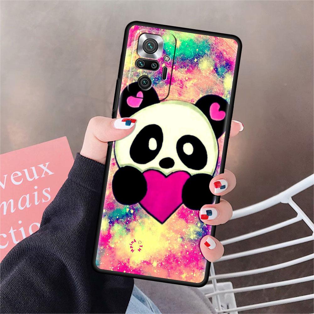 Funda For Xiaomi Redmi Note 10 9 11 Pro Soft Phone Case 10S 9S K40 8 9A 9C 9T 7 10C 8T Silicone Cover Cute Cartoon Animal Panda