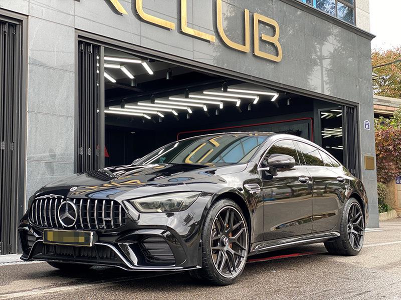 18-22 Mercedes-Benz AMG GT63 Wide Body Kit: Front/Rear Air Intake Grille, Radiator Cover, Lip, Center Grille Emblem.