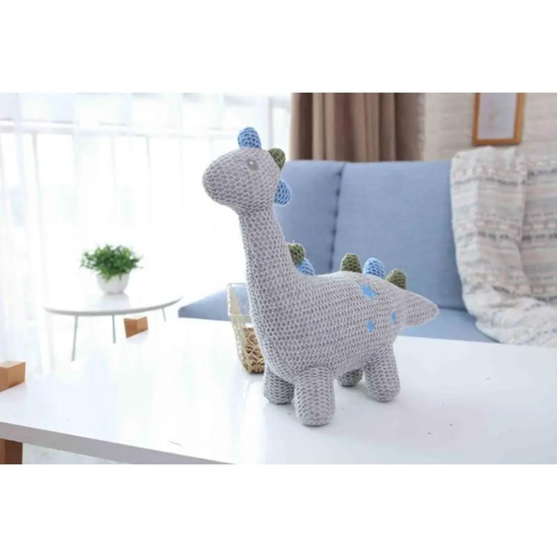 Ins Rabbit Elephant Unicorn Plush Toy Bell Cute Baby Soothing Doll Knitted High Quality Birthday Gift for Kids Newborn