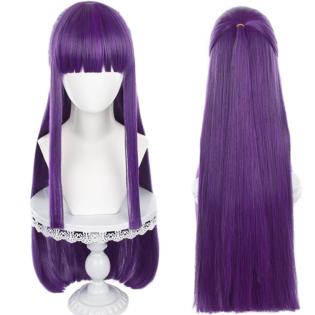 Angel Devil for Chainsaw Man Bangs Long Orange Brown Cosplay Wigs Halloween Costume Party AdultHair Wig