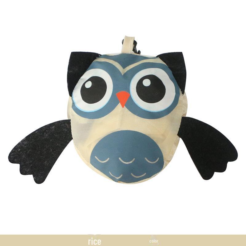 

Портативная складная сумка для покупок Owl Eco-Friendly бежевый