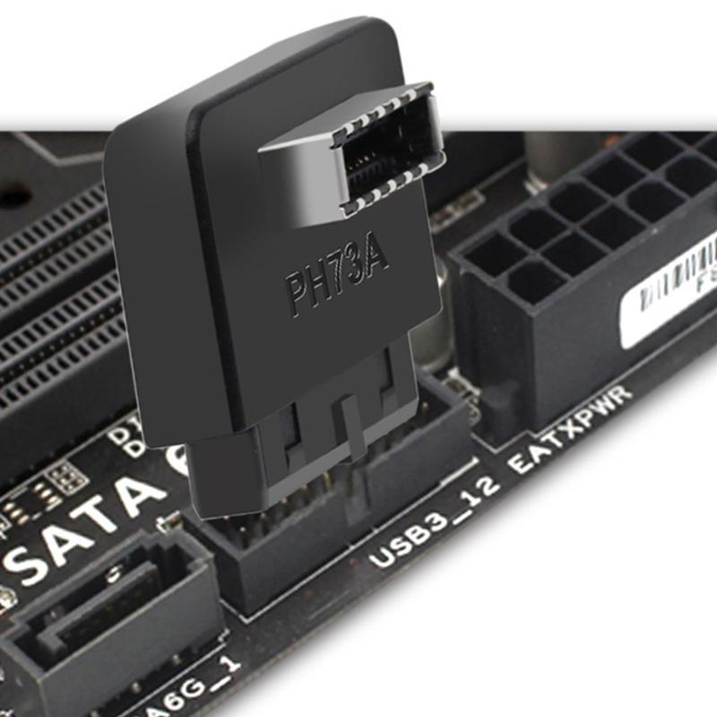 USB Front Panel Adapter TypeE to USB3.0 19/20PIN Adapter Internal Vertical Header Splitter for Type C Motherboards