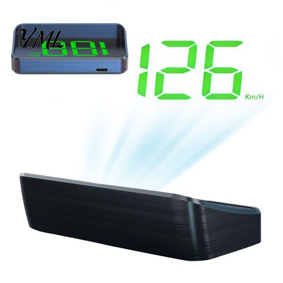 Vehicle Monitoring System Car HUD, Heads-up Display for Cars, GPS Speedometer with Dual Chip 10Hz Speed Reading Truck Refresh, KMH/MPH Plug-and-Play,