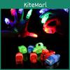 Strahlende LED-Fingerlichter Fröhliche Plastikring-Requisiten Ideal für Silvesterpartys