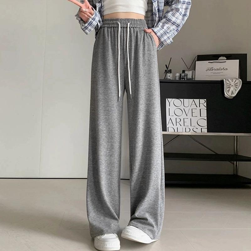 Petite 150cm Soft Velvet Casual Sports Pants - Slimming, Flesh-Covering, Height-Enhancing, Floor-Length, Autumn/Winter XS
