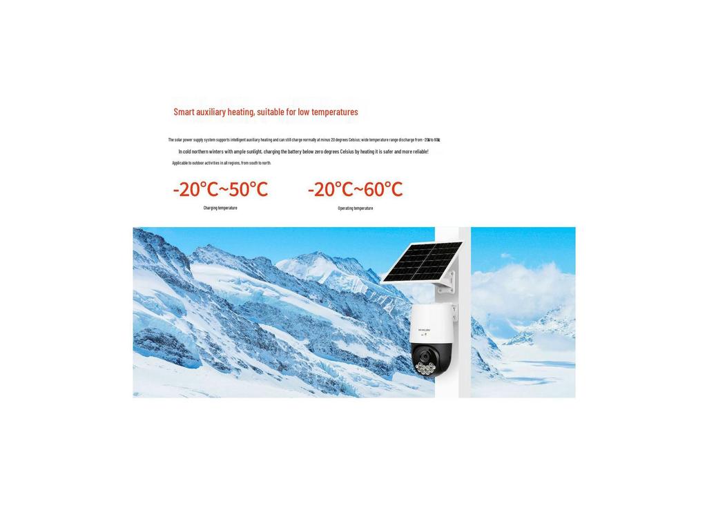 Mercury 4G Solar Camera MIPC3286WBLH-F4GE with Black Light & Auxiliary Heating, 4MP, Lifetime Free Data