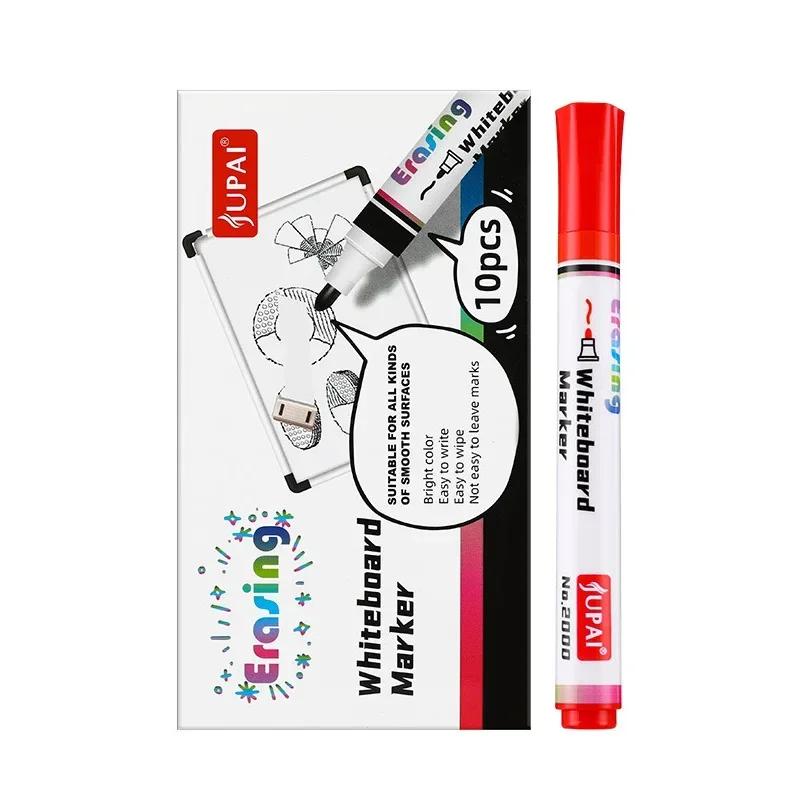 4 Colors Dry Erase Whiteboard Marker Pen Blackboard Erasable Chalk Pens Low Odor White Board Markers Office School Stationery