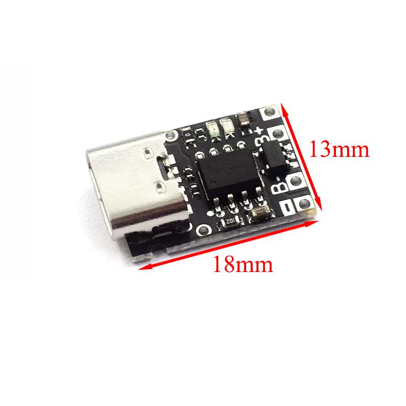 Typ-C USB TP4057 1A Lithium-Batterie Ladeschutz Board Modul Polymer Batterie Über TP4056 Mit Temperatur Schutz