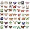 50 Colored Blender Moth Stickers Personalized Decorative Guitar Laptop Suitcase DIY Waterproof Stickers