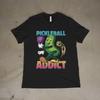 Pickleball Addict Funny Pickle Player Graphic Unisex T-Shirt