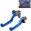 Dirt Bike Kupplungs- und Bremshebel, CNC Billet Schwenkgriffhebel für TTR 230 2005-2024/YZ80 YZ85 2001-2014/RM85 2005-2019/RM125 RM250 2004-2008 - Blau