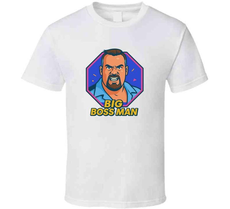 The Big Bossman Retro Wrestling Cartoon Unisex T-Shirt