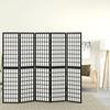 VidaXL Folding Room Divider 5 Panels 200x170 Cm Black 352081