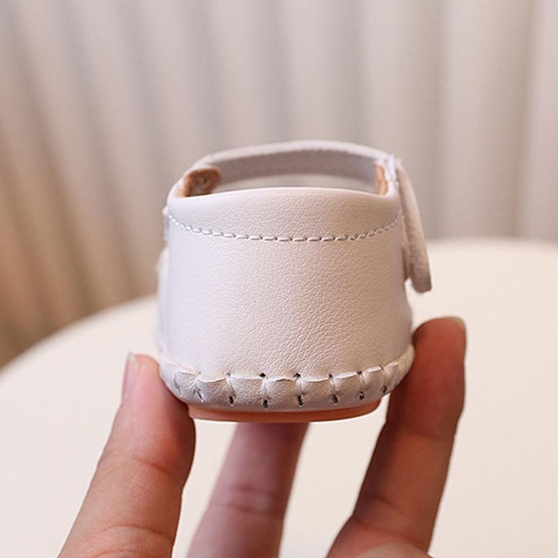 Baby shoes for girls aged 0-1 years, cute princess-style soft-soled shoes for spring and autumn, suitable for 3-6-12 months.