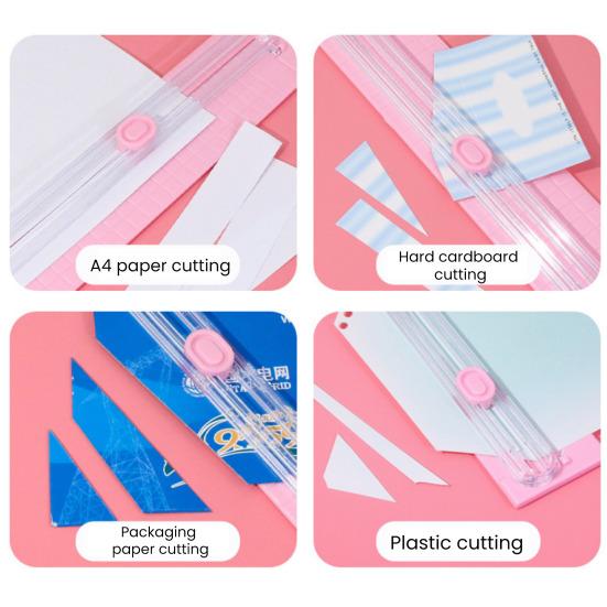 Yousheng A3 Paper Trimmer Straight Small Paper Slide Cutting Tool Portable Paper Slicer for Craft Scrapbook Photo Cardstock Label Card