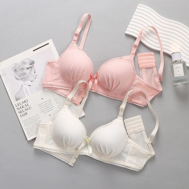 Wireless Bras Solid Backless Push Up Bras For Women's Bras Sexy Fashion Lady Bras Beauty Lingerie Girls Simple Bras 32/75AB Bra