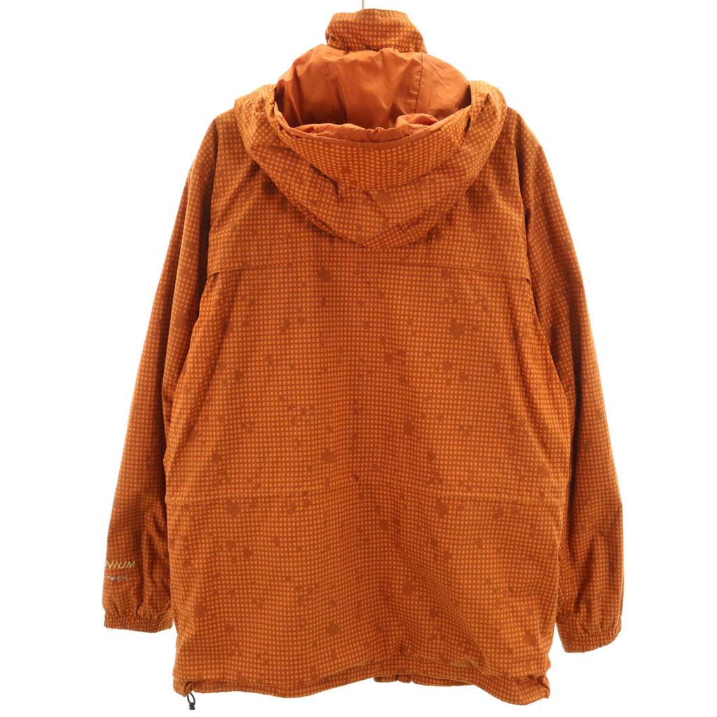 Columbia Check Pattern Banego Creek Jacket S Orange Outdoors Men's Used