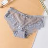 Lace Hollow Sexy Underwear Mid-waist Thin Mesh Transparent Briefs Seamless Breathable Women's Panties