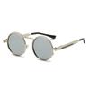 Classic New Punk Sunglasses Women Anti-Reflective Mirror Round Metal Sun Glasses Vintage Men Driving Glasses UV400
