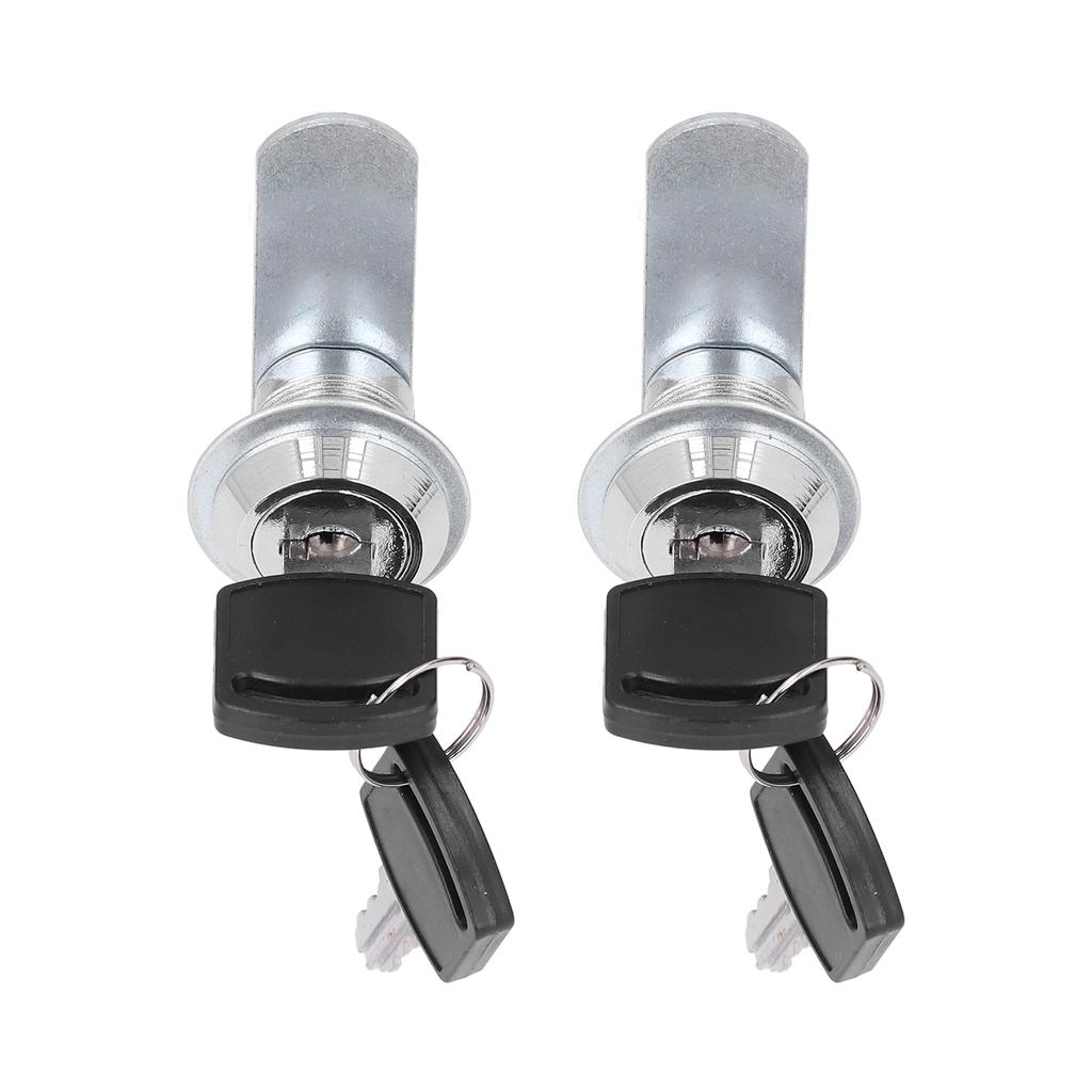 2pcs Cylinder Cam Locks RV Compartment Lock Keyed Alike Cam Locks Tool Box Replacement Hardware
