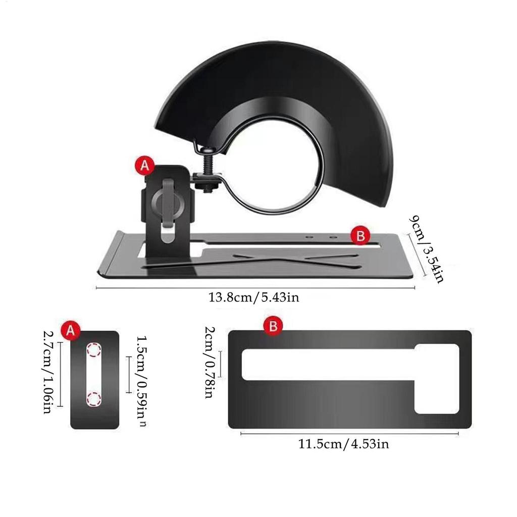 Angle Grinder Stand Set Adjustable Protective Shield Cutter Holder For Enthusiasts Professionals Construction Sites Tool