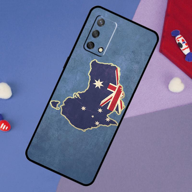 Australien Flagge Hülle Für Oppo A78 A18 A38 A74 A94 A54 A58 A98 A80 A60 A40 A96 A76 A16 A15 A17 A57 A5 A6 Pro