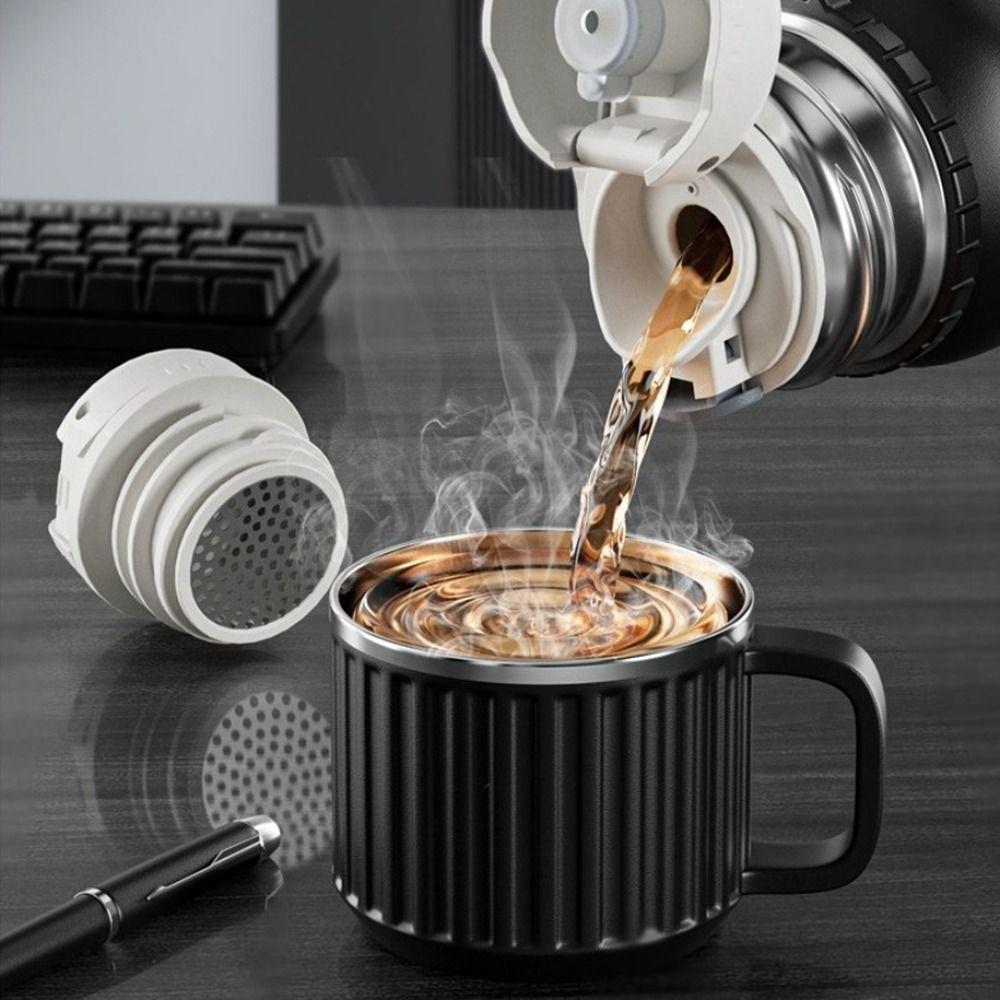 Stainless Steel Thermos Water Bottle 600/800/1000ML Thermos Tumbler Portable Coffee Cup  Sports