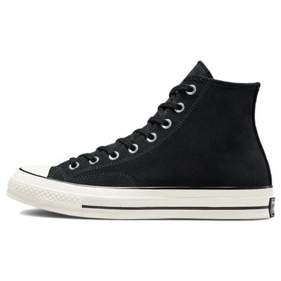 Chuck 70 Daim Montantes Noir Egret A01458C Baskets Décontractées Unisexes