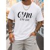 Men'S Graphic T-Shirt Featuring a Gym Love Design, Made from Breathable Material with a Round Neckline And Short Sleeves. It'S Lightweight And Perfect