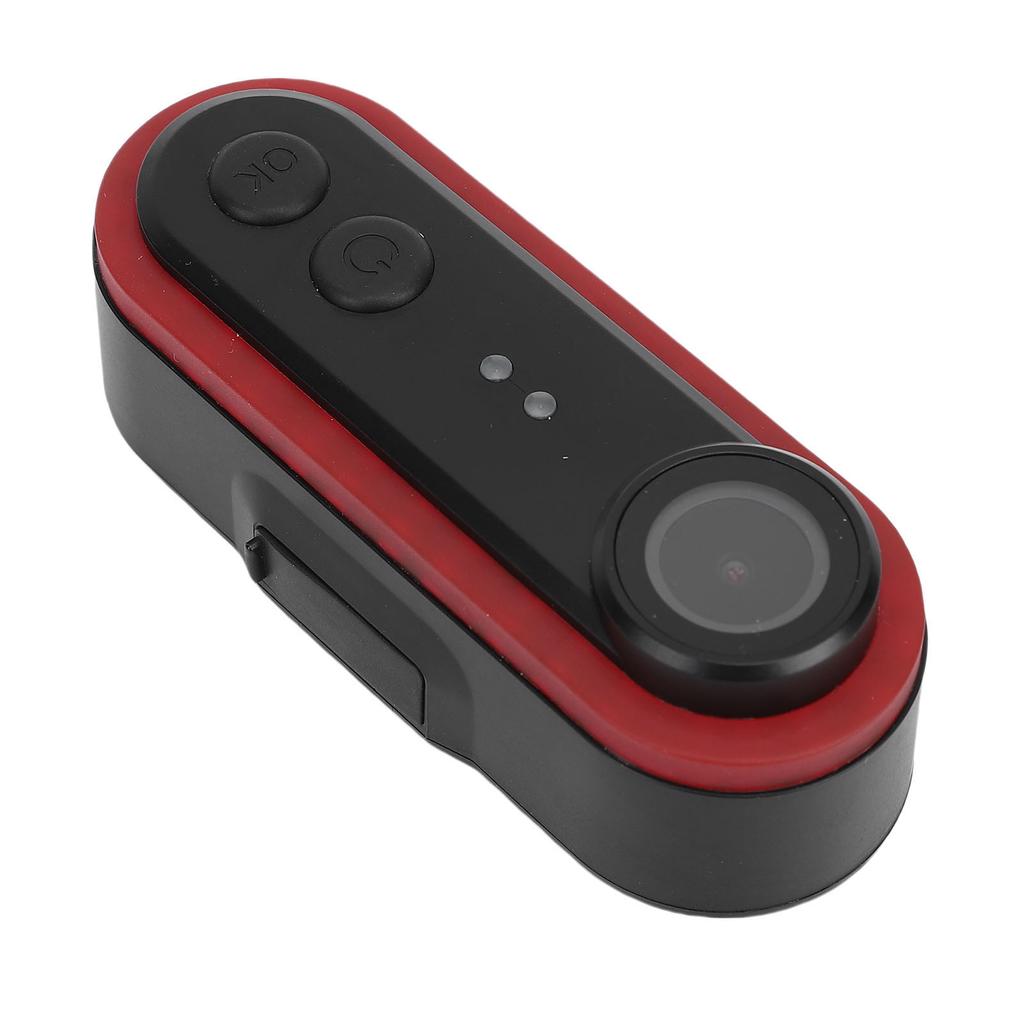 Sykkelkamera 1080P 150 graders vidvinkel IPX6 vanntett oppladbart sykkel bakkamera med baklys APP