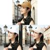 Ethnic Style Baseball Cap With Embroidered Letters Sun Protection For Women