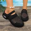 New Summer Women's Slip-On Sandals - Breathable Mesh Upper with Ankle Strap, Comfortable EVA Sole & Arch Support