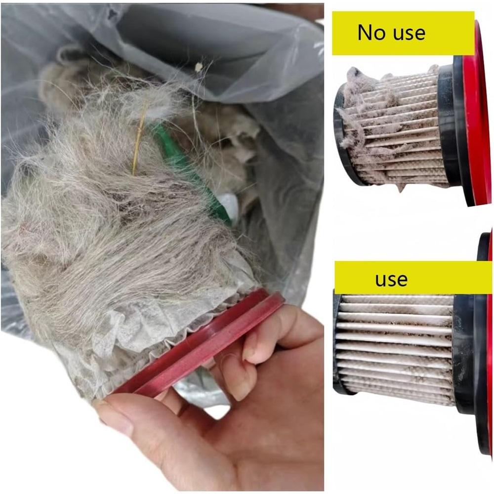  100-piece Vacuum Cleaner Filter Cartridges - Easy To Install, Extended Service Life, Disposable
